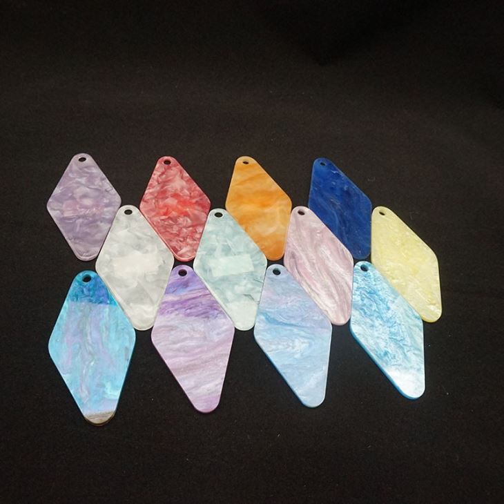 Spring Sign Customized Cast Marble Pattern Acrylic Plexi Glass Sheet For Led Light
