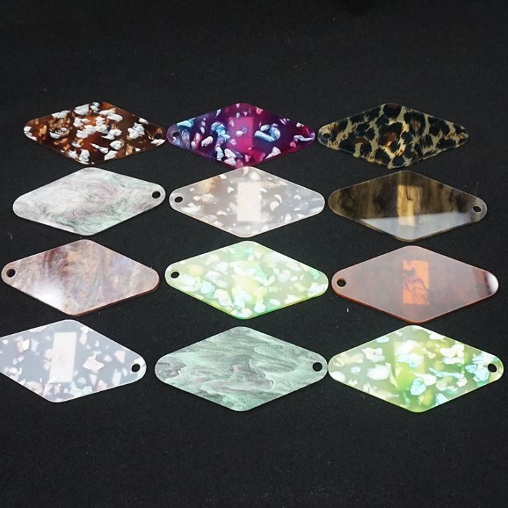 Spring Sign Customized Cast Marble Pattern Acrylic Plexi Glass Sheet For Led Light