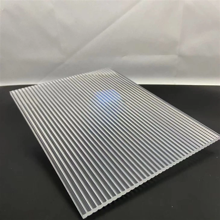 Clear And Colors Fluted Acrylic Sheet For Hotel Decoration